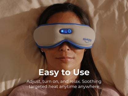 calming and soothing heated eye mask to help tired and dry itchy eyes
