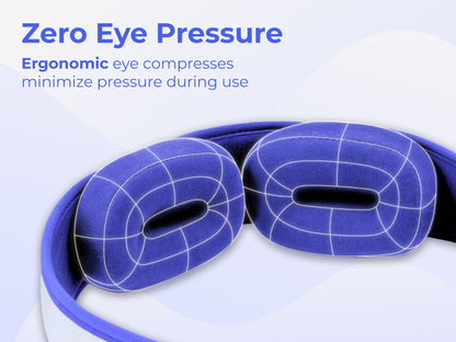Soothing moist heat eye compress mask for dry, tired eyes