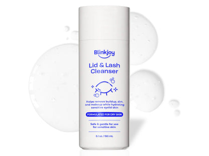 eyelid and eyelash cleaner designed for dry irritated eyes and makeup buildup