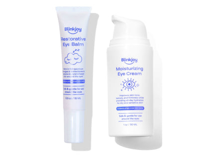 Blinkjoy eye cream and restorative eye balm. Best eye care products for youthful looking skin