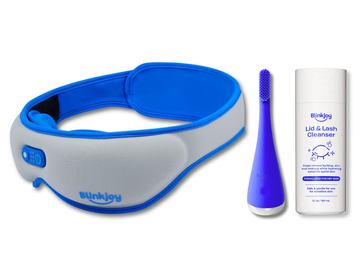 blinkjoy mask electric brush and cleanser for dry irritated eyes