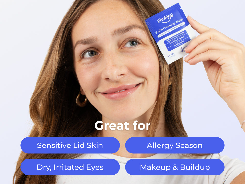 eyelid wipes makeup remover for dry irritated sensitive skin and eyes