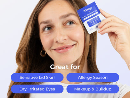 eyelid wipes makeup remover for dry irritated sensitive skin and eyes
